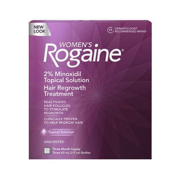 ROGAINE SOLUÇÃO 2%  PARA MULHERES - 3 MESES (3 UNIDADES) -  ENVIO IMEDIATO