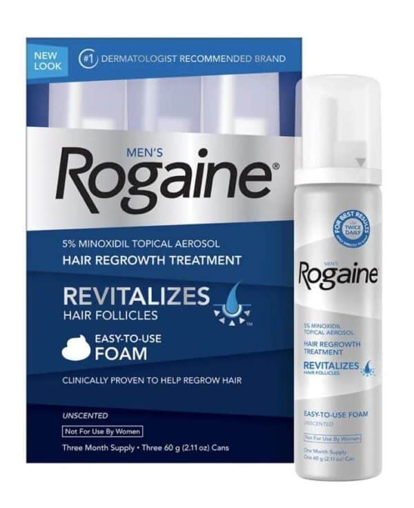 ROGAINE FOAM 5% - MINOXIDIL EM ESPUMA - ( 3 MESES ) - ENVIO IMEDIATO