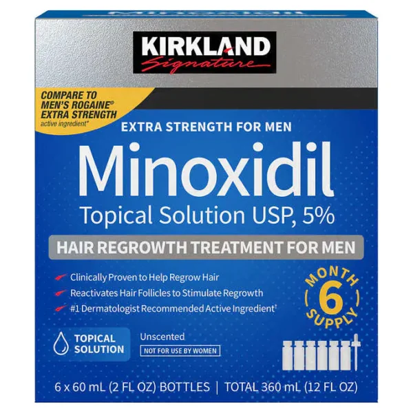 Minoxidil Kirkland | Tratamento para 6 meses